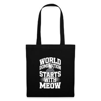 Cat Lover, Dark Humor, Naughty, - Tote Bag - black - Front