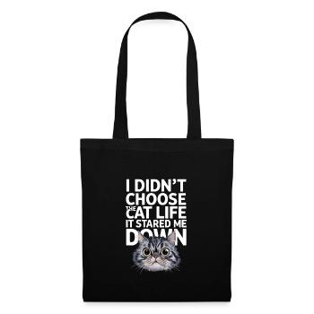 Cat Lover, Dark Humor, Naughty, - Tote Bag - black - Front