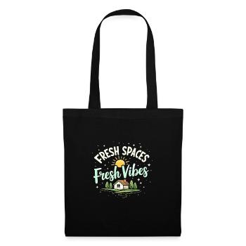 Amateurs de nettoyage de printemps, nouveaux départs et - Sac en tissu - noir - Devant