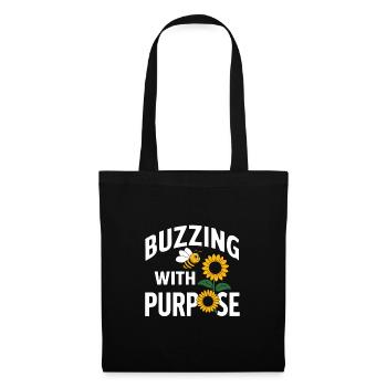 Bee-friendly gardener, pollinator, garden and - Tote Bag - black - Front