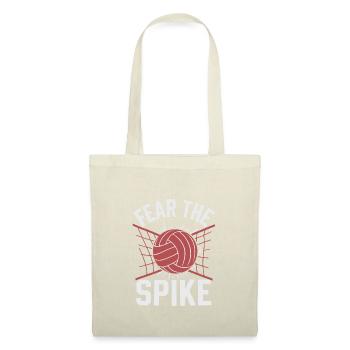 Joueur De Volley-ball Et Fan Spike Service - Sac en tissu - nature - Devant