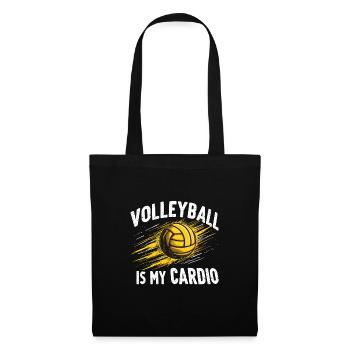 Volleyball Player And Fan Spike Serving - Tote Bag - black - Front