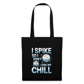 Volleyball Player And Fan Spike Serving - Tote Bag - black - Front