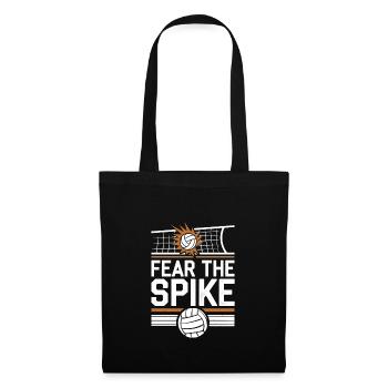 Volleyball Player And Fan Spike Serving - Tote Bag - black - Front