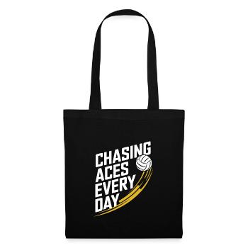 Volleyball Player And Fan Spike Serving - Tote Bag - black - Front
