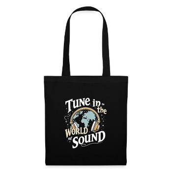 Accro aux écouteurs Un son immersif de qualité supérieure - Sac en tissu - noir - Devant