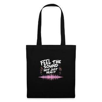 Un son haut de gamme de haute qualité pour la culture audiophile - Sac en tissu - noir - Devant