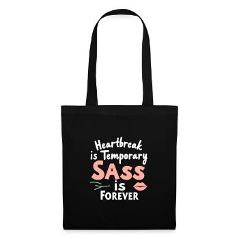 Autonomisation de la séparation, amour de soi, nouveaux départs - Sac en tissu - noir - Devant