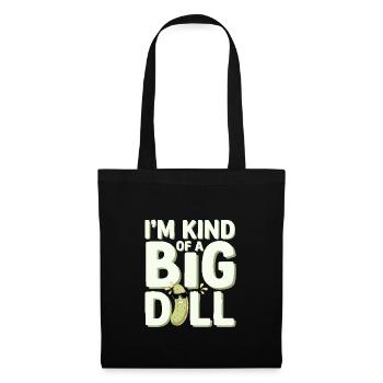 Amateurs de cornichons Humour Blagues dill-ightful Nourriture drôle - Sac en tissu - noir - Devant