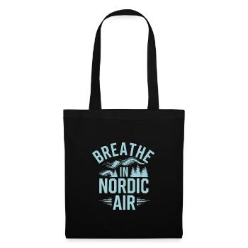 Esthétique scandinave, nordique - Sac en tissu - noir - Devant