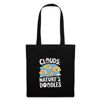 Cloudy view, Relaxing sky, Dreamy - Tote Bag - black - Front