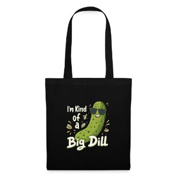 Pickle Lovers Humor Dill-ightful Jokes Funny Food - Stoffbeutel - Schwarz - Vorne