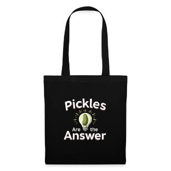 Amateurs de cornichons Humour Blagues dill-ightful Nourriture drôle - Sac en tissu - noir - Devant