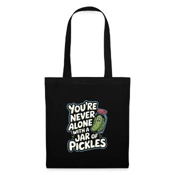 Pickle Lovers Humor Dill-ightful Jokes Funny Food - Stoffbeutel - Schwarz - Vorne