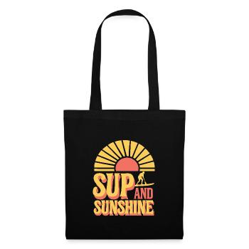 Paddleboard, SUP, aventures, sports nautiques dans le - Sac en tissu - noir - Devant