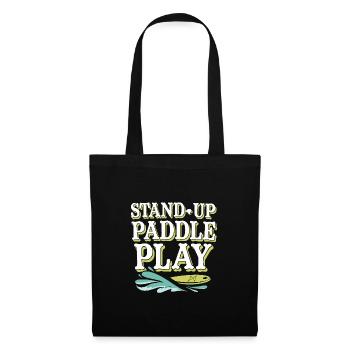 Paddleboard, SUP, aventures, sports nautiques dans le - Sac en tissu - noir - Devant