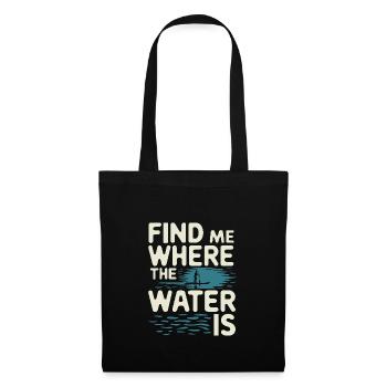 Paddleboard, SUP, aventures, sports nautiques dans le - Sac en tissu - noir - Devant