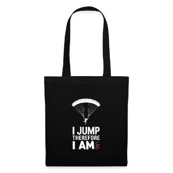 Skydiving Beginners Adventure Nerves - Tote Bag - black - Front