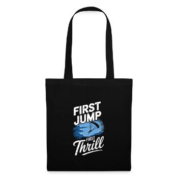 Parachutisme Débutants Aventure Nerfs - Sac en tissu - noir - Devant