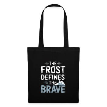 Winter Camper Snow Camping Adventure - Tote Bag - black - Front
