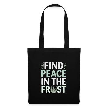 Winter Camper Snow Camping Adventure - Tote Bag - black - Front