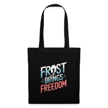 Winter Camper Snow Camping Adventure - Tote Bag - black - Front