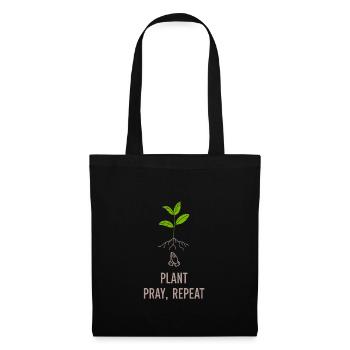 DIY Jardin, Jardinage, Humour, Plantes - Sac en tissu - noir - Devant