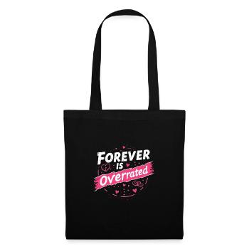 Grunge Saint-Valentin Sombre Romance Amour énervé - Sac en tissu - noir - Devant