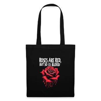 Grunge Saint-Valentin Sombre Romance Amour énervé - Sac en tissu - noir - Devant