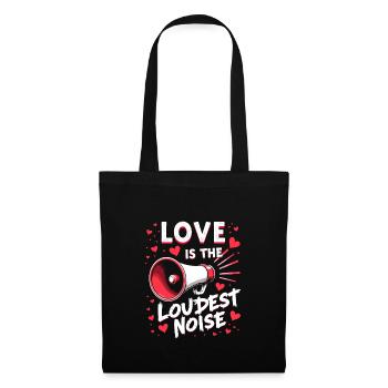 Grunge Saint-Valentin Sombre Romance Amour énervé - Sac en tissu - noir - Devant