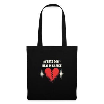 Grunge Saint-Valentin Sombre Romance Amour énervé - Sac en tissu - noir - Devant