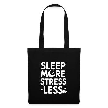 Adeptes de l’hygiène du sommeil, nuits reposantes, - Sac en tissu - noir - Devant