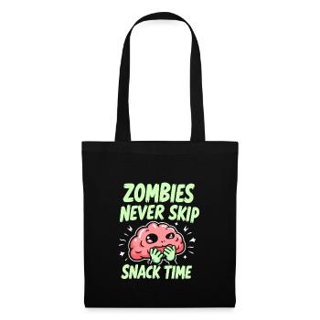 Zombie Apocalypse Humor Lustige Untote Zitate - Stoffbeutel - Schwarz - Vorne