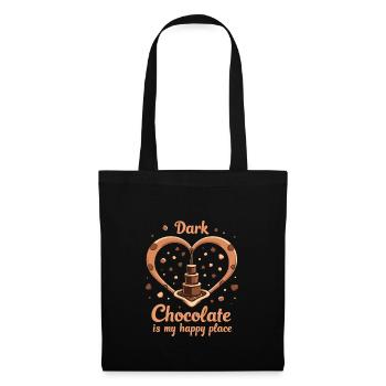 Chocolate enthusiasts, Dark chocolate fans, - Tote Bag - black - Front