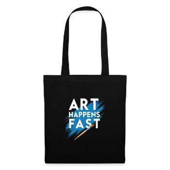 Speed Painting Live Performance Art Quick Creative - Tote Bag - black - Front