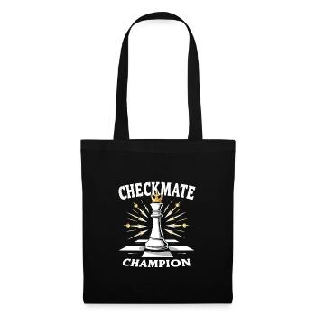 Échecs Tacticiens Stratégie Maîtres Tactique - Sac en tissu - noir - Devant