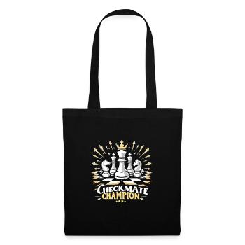 Échecs Tacticiens Stratégie Maîtres Tactique - Sac en tissu - noir - Devant