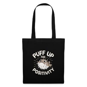 Poisson-globe passionné de la vie marine Quirky - Sac en tissu - noir - Devant