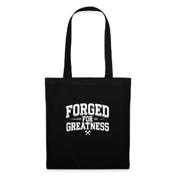 Forge Viking Guerrier Forge nordique Travail du métal - Sac en tissu - noir - Devant