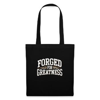 Forge Viking Guerrier Forge nordique Travail du métal - Sac en tissu - noir - Devant