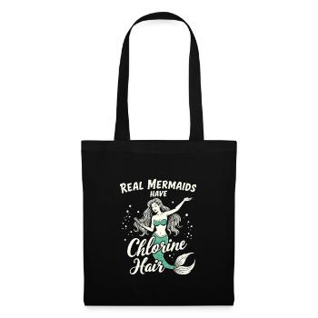 Mermaid Underwater Performer Mermaid - Tote Bag - black - Front