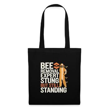 Spécialiste de l’élimination des abeilles Sauvetage en essaim vivant - Sac en tissu - noir - Devant