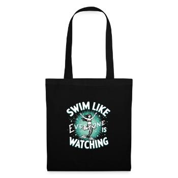 Mermaid Underwater Performer Mermaid - Tote Bag - black - Front
