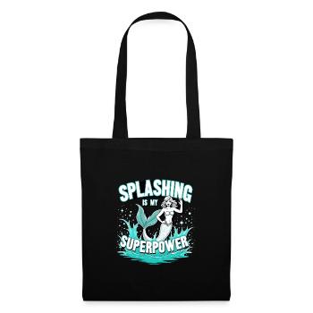 Mermaid Underwater Performer Mermaid - Tote Bag - black - Front