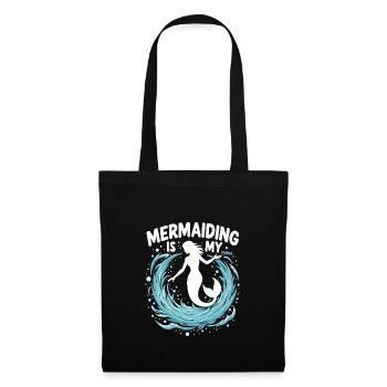 Mermaid Underwater Performer Mermaid - Tote Bag - black - Front