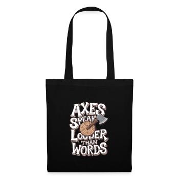 Lancer de hache Cible Pratique Bûcheron Sport - Sac en tissu - noir - Devant