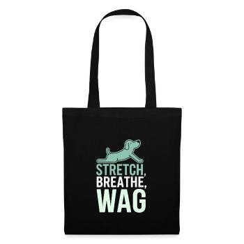 Doga Dog Yoga Pet Wellness Mindful Stretching - Tote Bag - black - Front