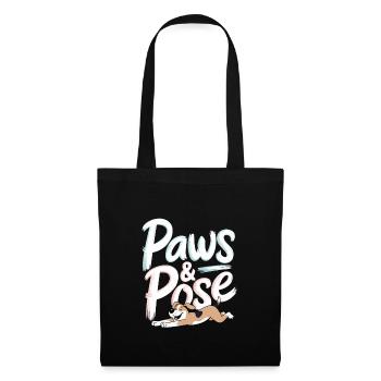 Doga Dog Yoga Pet Wellness Mindful Stretching - Tote Bag - black - Front