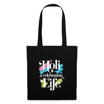 The Holi Festival Of Colors Indian Celebration - Tote Bag - black - Front