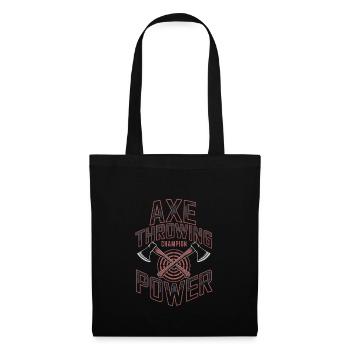 Ax Throwing Target Practice Lumberjack Sport - Tote Bag - black - Front